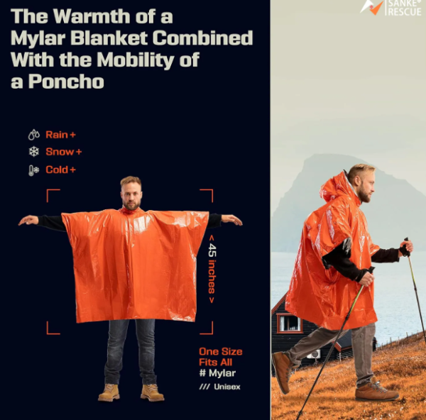 Emergency Mylar Poncho - Image 2