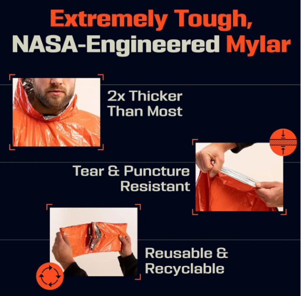 Emergency Mylar Poncho - Image 6